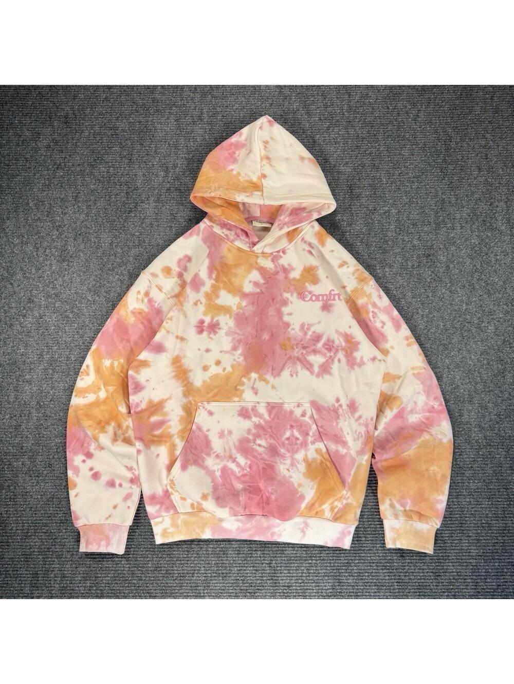COMFRT Pullover Hoodie Unisex Sunset Tie-Dye Size M Limited Edition Color